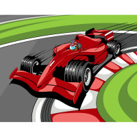 Картина за номерами "Неймовірний гонщик" 30х40 см SS-6452