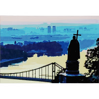 Картина за номерами Strateg ПРЕМІУМ Володимир над Києвом розміром 30х40 см (SS-6576)