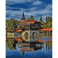 Картина по номерам Strateg ПРЕМИУМ Октябрьский парк с лаком 30х40 см (SS-6582)