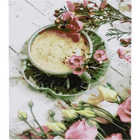 Картина за номерами Strateg ПРЕМІУМ Квіти до сніданку розміром 30х40 см (SS-6628)