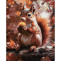 Картина за номерами Strateg ПРЕМІУМ Маленький скарб розміром 30х40 см (SS1172)