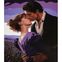 Картина за номерами Strateg ПРЕМІУМ Закохані розміром 30х40 см (SS1181)