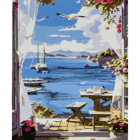 Картина за номерами Strateg ПРЕМІУМ Теплий ранок розміром 30х40 см (SS1186)