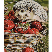 Картина за номерами Strateg ПРЕМІУМ Кошик радості розміром 30х40 см (SS1188)