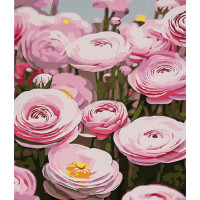 Картина за номерами Strateg ПРЕМІУМ Весняні квіти розміром 30х40 см (SS1193)