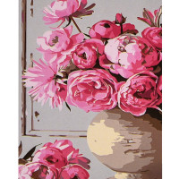 Картина за номерами Strateg ПРЕМІУМ Ранковий букет розміром 30х40 см (SS1212)