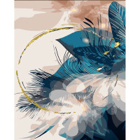 Картина по номерам Strateg ПРЕМИУМ Призрачный букет с лаком размером 30х40 см (SS6764)