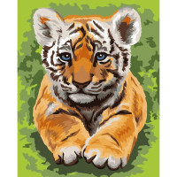 Картина по номерам Тигренок 30х40 см SV-0016