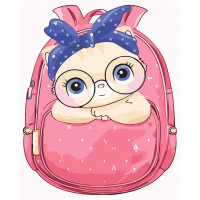 Картина за номерами Котик у сумці 30х40 см SV-0020