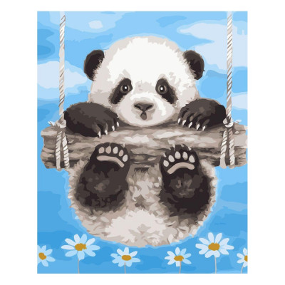 Картина за номерами Маленька панда 30х40 см SV-0033