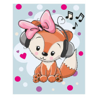 Картина за номерами Музичний лис 30х40 см SV-0048