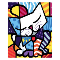 Картина по номерам Абстрактный кот 30х40 см SV-0057