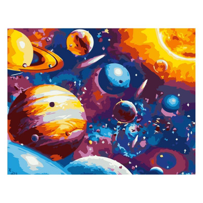 Картина по номерам Живописный космос 30х40 см SV-0064