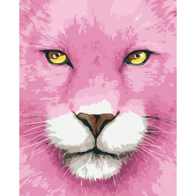 Картина за номерами Рожева пантера 30х40 см SV-0086