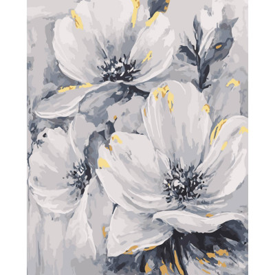 Картина по номерам Белые цветы 40х50 см SY6032