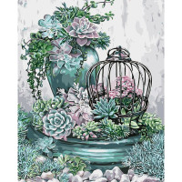 Зелений натюрморт 40х50 см SY6042