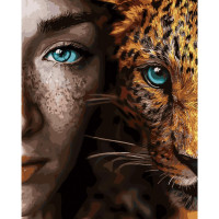 Картина за номерами Розбіжний погляд 40х50 см SY6056