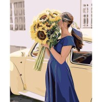 Картина по номерам Подсолнухи для любимой 40х50 см SY6064