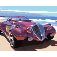Картина за номерами Ретро Бентлі 40х50 см SY6070