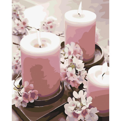 Картина за номерами Романтика зі свічками 40х50 см SY6076