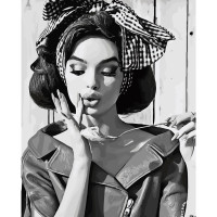 Картина за номерами Ретро красуня 40х50 см SY6091