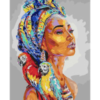 Картина по номерам Африканка 40х50 см SY6097