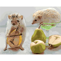 Картина за номерами Музичні їжачки 40х50 см SY6100