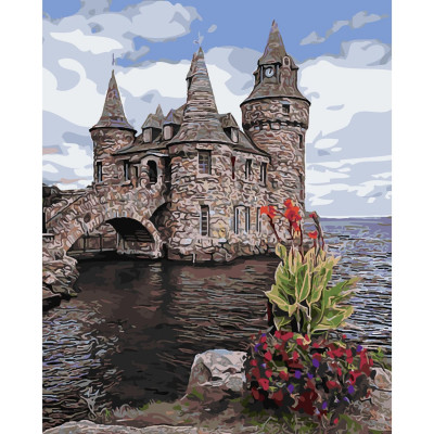 Картина по номерам Замок на воде 40х50 см SY6112