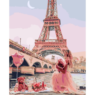 Картина за номерами Рожевий Париж 2 40х50 см SY6139