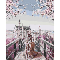 Картина за номерами Дівчина, що мріє 40х50 см SY6143