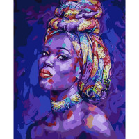 Картина по номерам Афро портрет 40х50 см SY6163