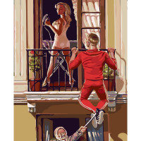 Картина за номерами Спіймали на місці злочину 40х50 см SY6168