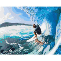 Картина за номерами Лові хвилю 40х50 см SY6171