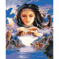 Картина за номерами Індіанська магія 40х50 см SY6192
