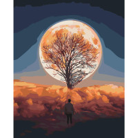 Картина за номерами Загадковий повний місяць 40х50 см SY6194