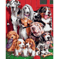 Картина за номерами Кудлаті друзі 40х50 см SY6204