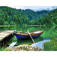 Картина за номерами Човен на березі 40х50 см SY6257