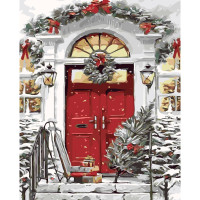 Картина по номерам На пороге Рождества 40х50 см SY6268