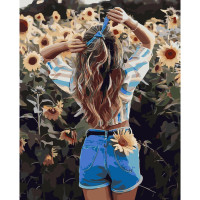 Картина за номерами Літня дівчина 40х50 см SY6310