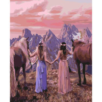 Картина по номерам Подруги-наездницы 40х50 см SY6329