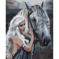 Картина за номерами Молода вершник 40х50 см SY6385
