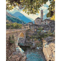 Картина за номерами Краса на фоні гір 40х50 см SY6423