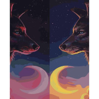 Картина за номерами Дзеркальні хижаки 40х50 см SY6503