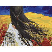 Картина за номерами "Вільна українка" 40х50 см (SY6542)