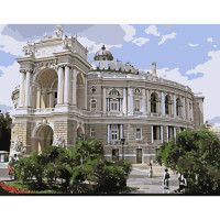 Картина по номерам Strateg ПРЕМИУМ Жемчужина Одессы с лаком размером 40х50 см SY6565