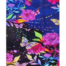 Картина по номерам Strateg ПРЕМИУМ Бабочки в цветах с лаком размером 40х50 см (SY6677)