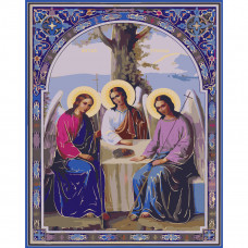 Картина по номерам Strateg ПРЕМИУМ Святая Троица с лаком 40х50 см (SY6700)