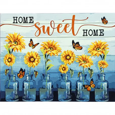 Картина по номерам Strateg ПРЕМИУМ Sweet Home с лаком размером 40х50 см (SY6714)