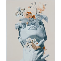 Картина за номерами Strateg ПРЕМІУМ Квіти на очах з лаком розміром 40х50 см (SY6841)