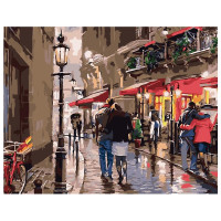 Картина по номерам Прогулка старым городом 40х50 см VA-0010